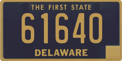 DE license plate 61640