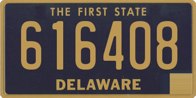 DE license plate 616408