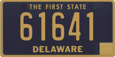 DE license plate 61641