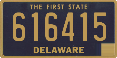 DE license plate 616415