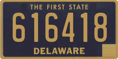 DE license plate 616418