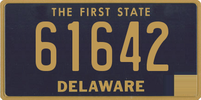 DE license plate 61642