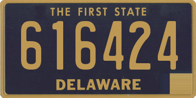 DE license plate 616424