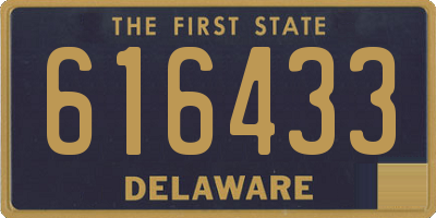 DE license plate 616433