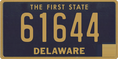 DE license plate 61644