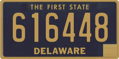 DE license plate 616448