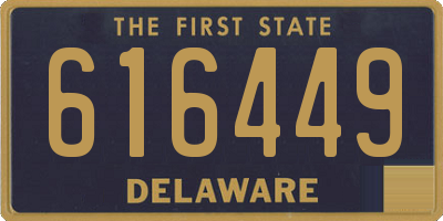 DE license plate 616449