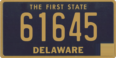 DE license plate 61645