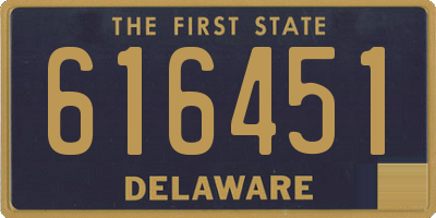 DE license plate 616451