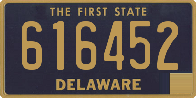 DE license plate 616452