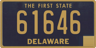 DE license plate 61646