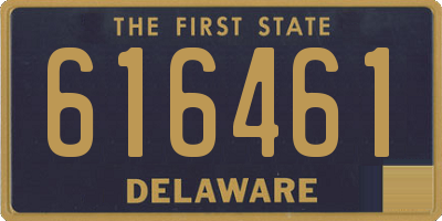 DE license plate 616461