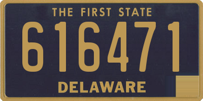 DE license plate 616471