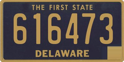 DE license plate 616473