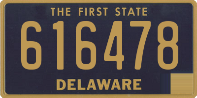 DE license plate 616478