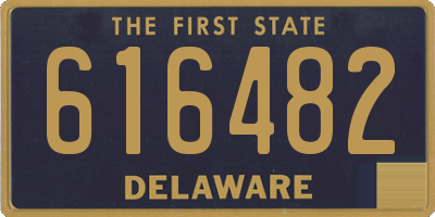 DE license plate 616482