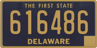 DE license plate 616486