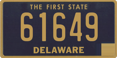 DE license plate 61649