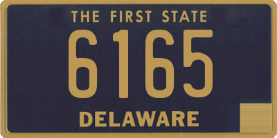 DE license plate 6165