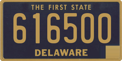 DE license plate 616500
