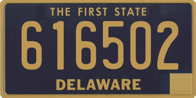 DE license plate 616502