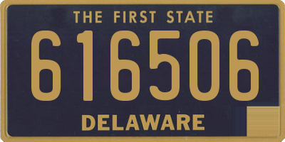DE license plate 616506