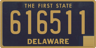 DE license plate 616511