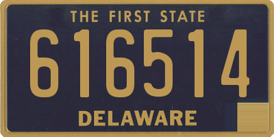 DE license plate 616514
