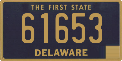 DE license plate 61653