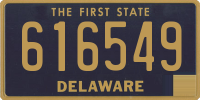 DE license plate 616549