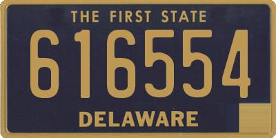 DE license plate 616554