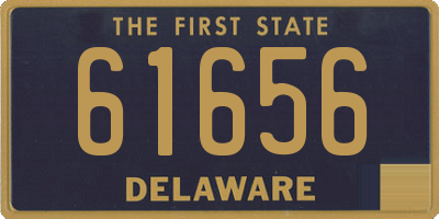 DE license plate 61656