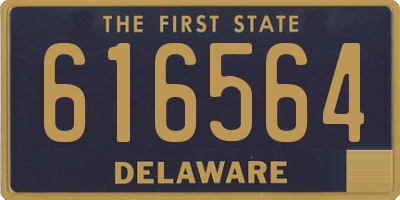 DE license plate 616564