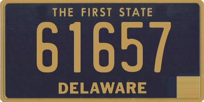 DE license plate 61657