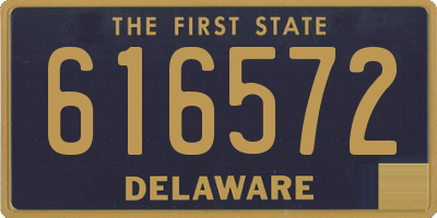 DE license plate 616572