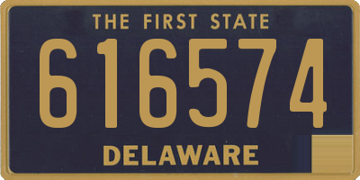 DE license plate 616574
