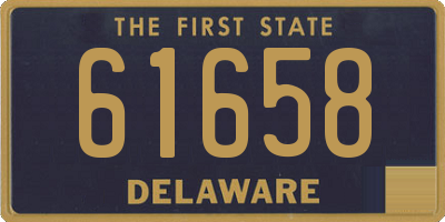 DE license plate 61658