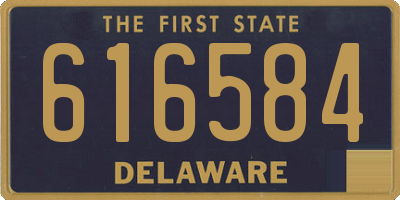 DE license plate 616584