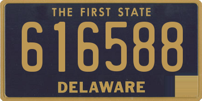 DE license plate 616588