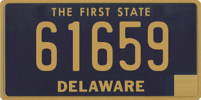 DE license plate 61659