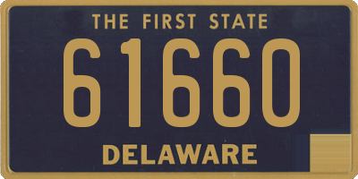 DE license plate 61660