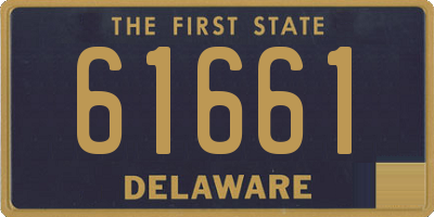 DE license plate 61661