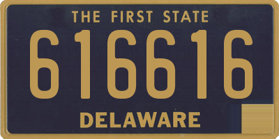 DE license plate 616616