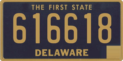 DE license plate 616618