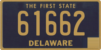 DE license plate 61662