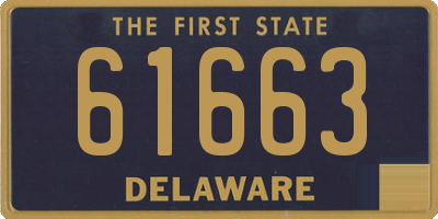 DE license plate 61663