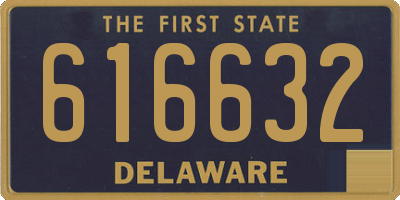DE license plate 616632