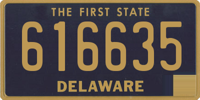 DE license plate 616635