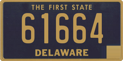 DE license plate 61664