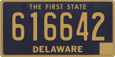 DE license plate 616642